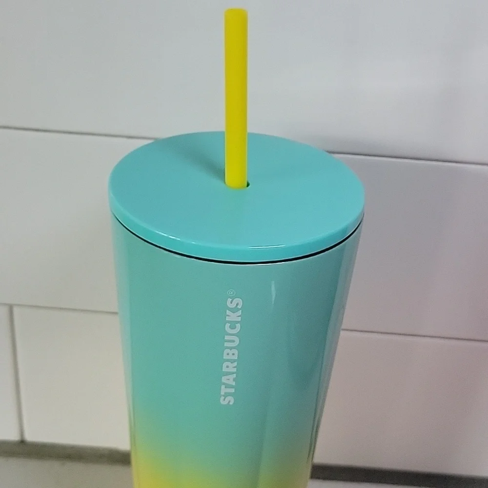 Starbucks 2020 Blue & Yellow Ombre Stainless Steel Tumbler